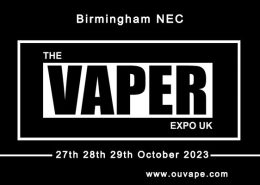 Vaper Expo UK October 2023 Exhibitor List Exhibition Address